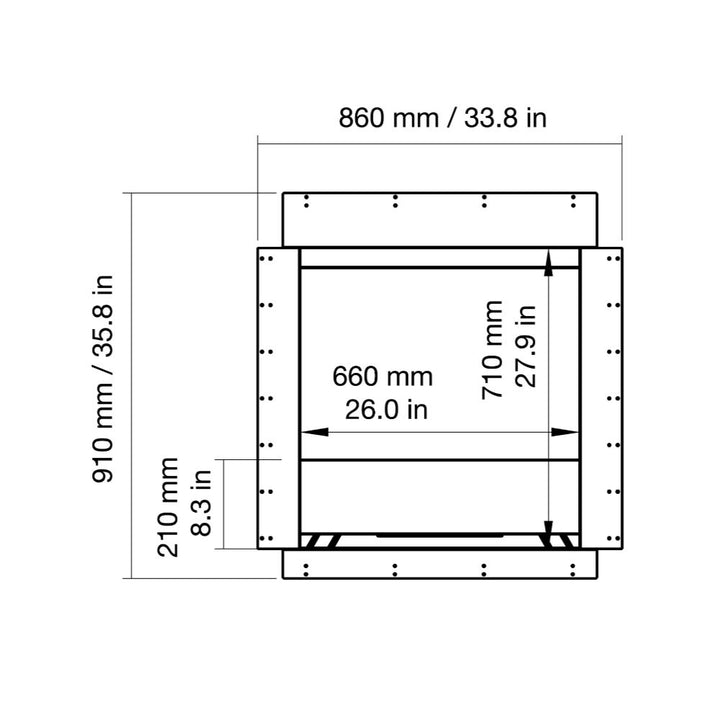 Heritage 26SS Single Sided Ethanol Fireplace Insert