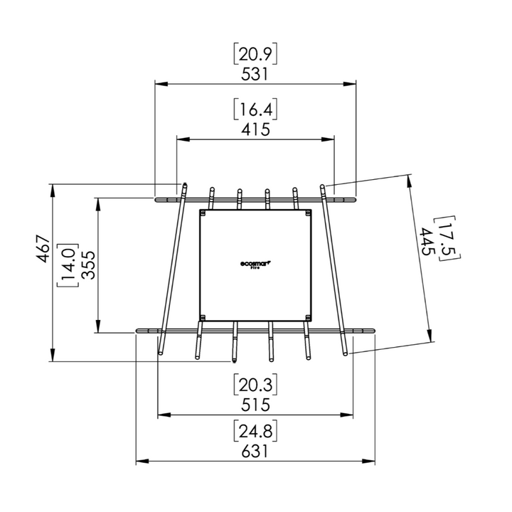 Heritage Grate 25 Ethanol Insert for Traditional Fireplaces