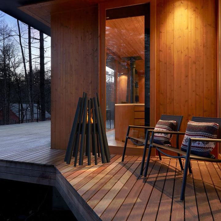 Stix 8 Ethanol Fire Pit Deck Outside