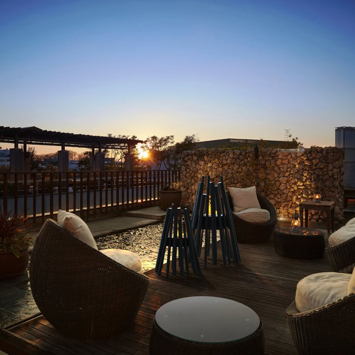 Stix 8 Ethanol Fire Pit Sun Set