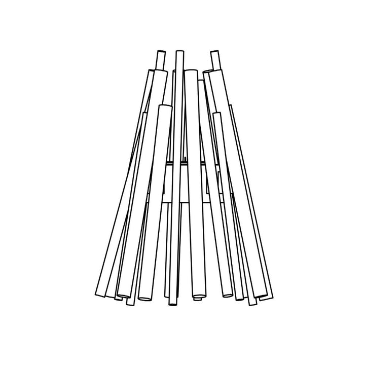 Stix 8 Ethanol Fire Pit Technical Drawing Front View
