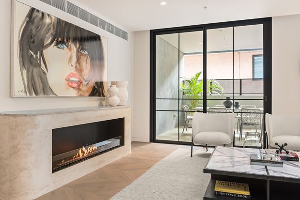 Clendon Residences Toorak Chama Design Ethanol Fireplace Melbourne Australia