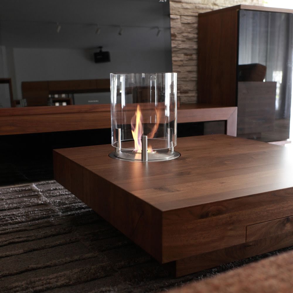 AB3 Ethanol Burner Insert Sleek Coffee Table Design