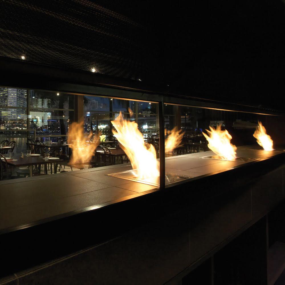 BK5 Ethanol Burner Insert Night Restaurant