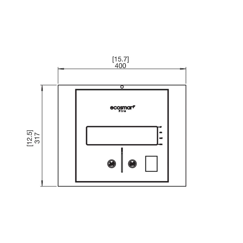 BK5 Ethanol Burner Insert Technical Drawing Plan View