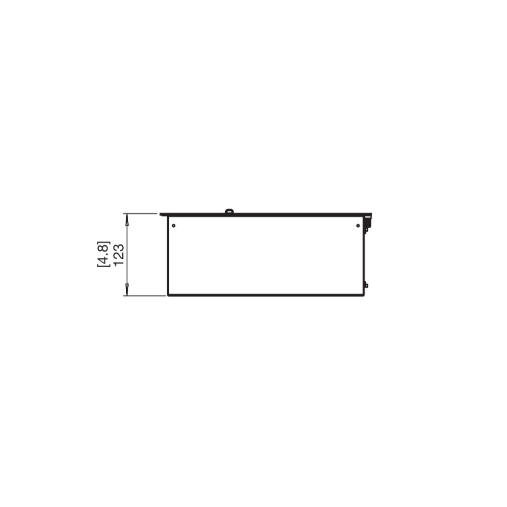 BK5 Ethanol Burner Insert Technical Drawing Side View