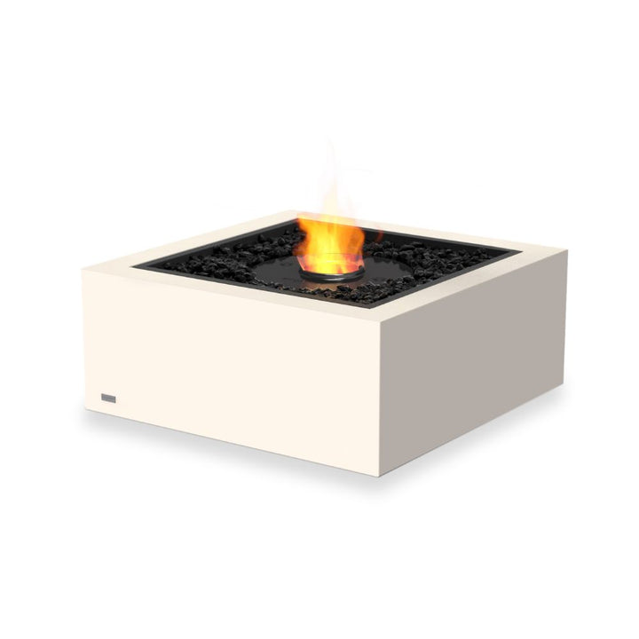 Base 30 Ethanol Fire Pit Table Bone Black Burner