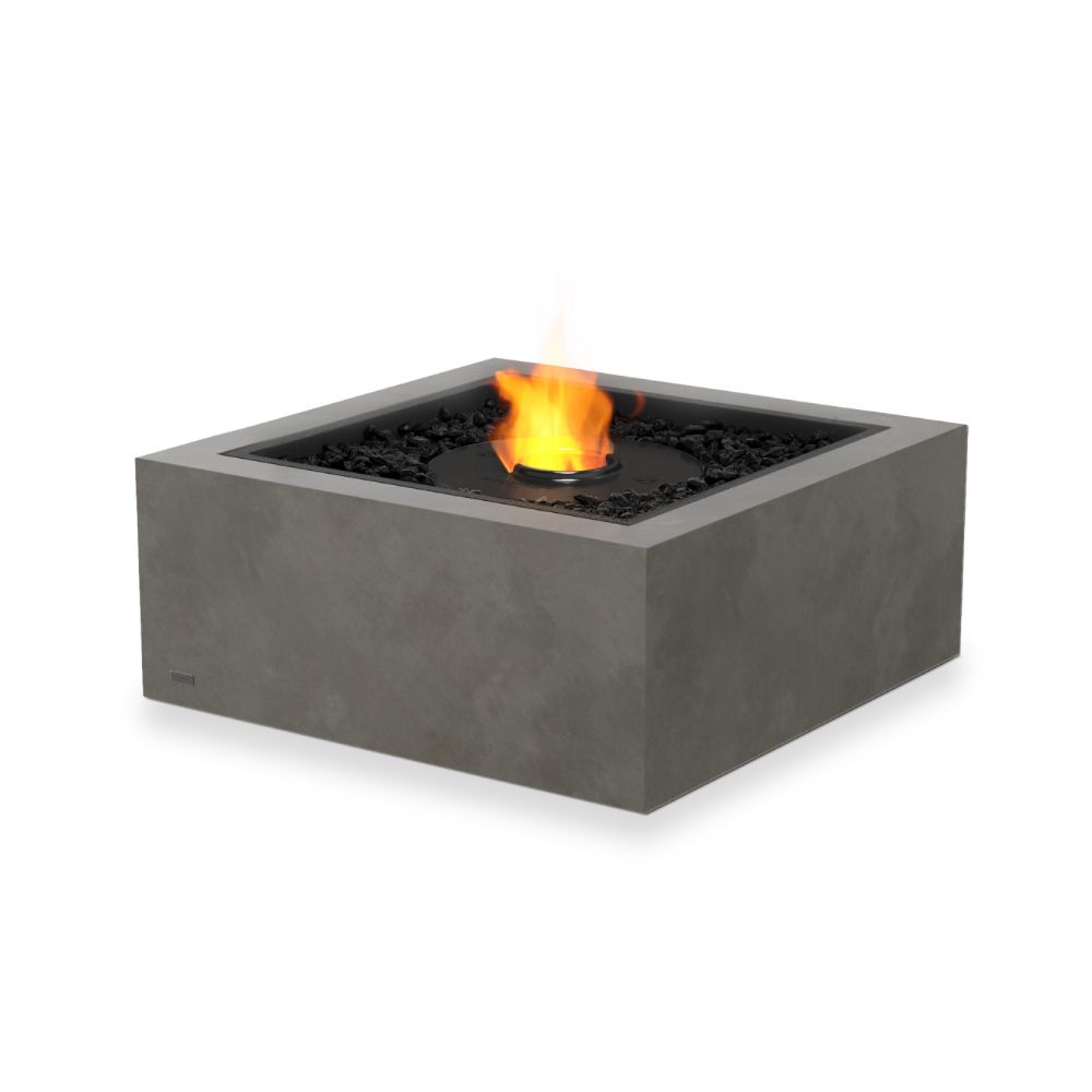 Base 30 Ethanol Fire Pit Table Natural Black Burner