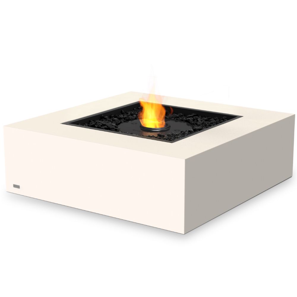 Base 40 Ethanol Fire Pit Table Bone Black Burner