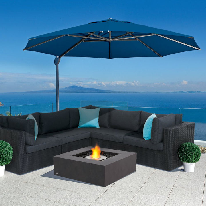 Base 40 Ethanol Fire Pit Table Ocean Umbrella