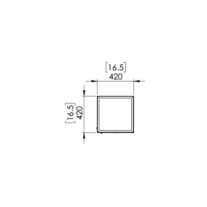 Be Ethanol Fireplace Technical Drawing Plan View