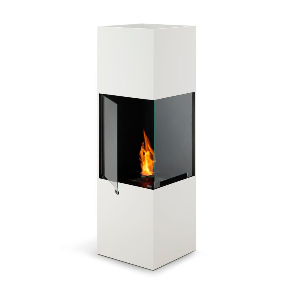 Be Ethanol Fireplace White Black Burner