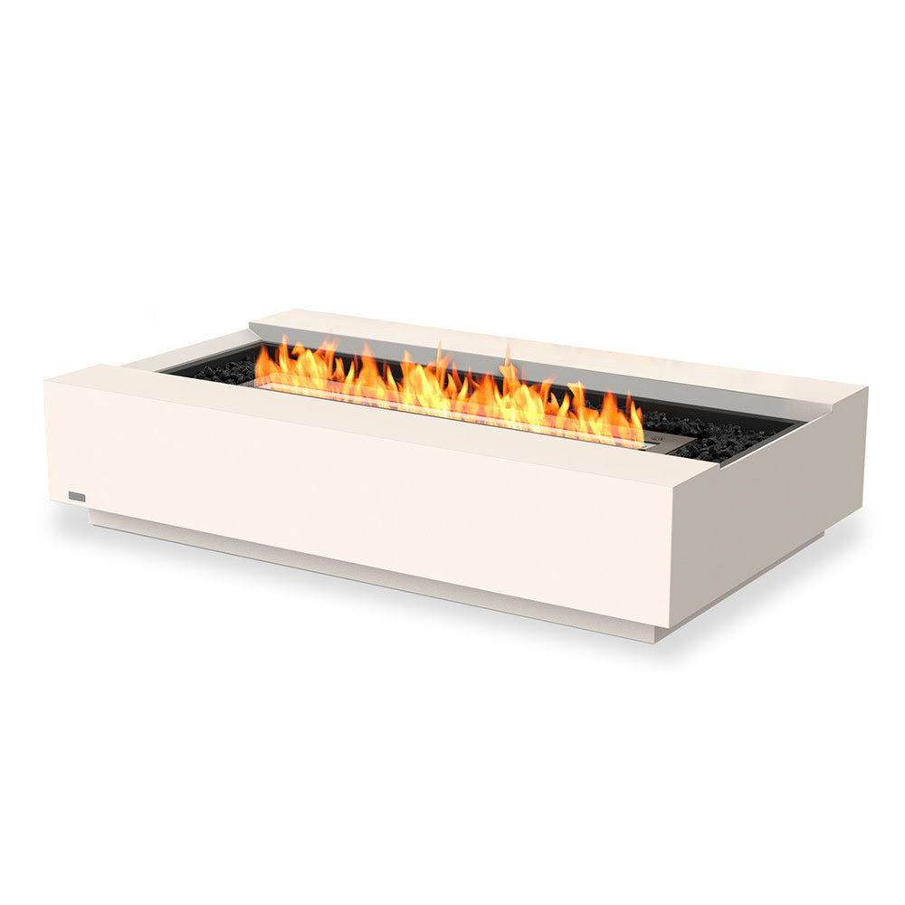 Cosmo 50 Ethanol Fire Pit Table Bone Black Burner