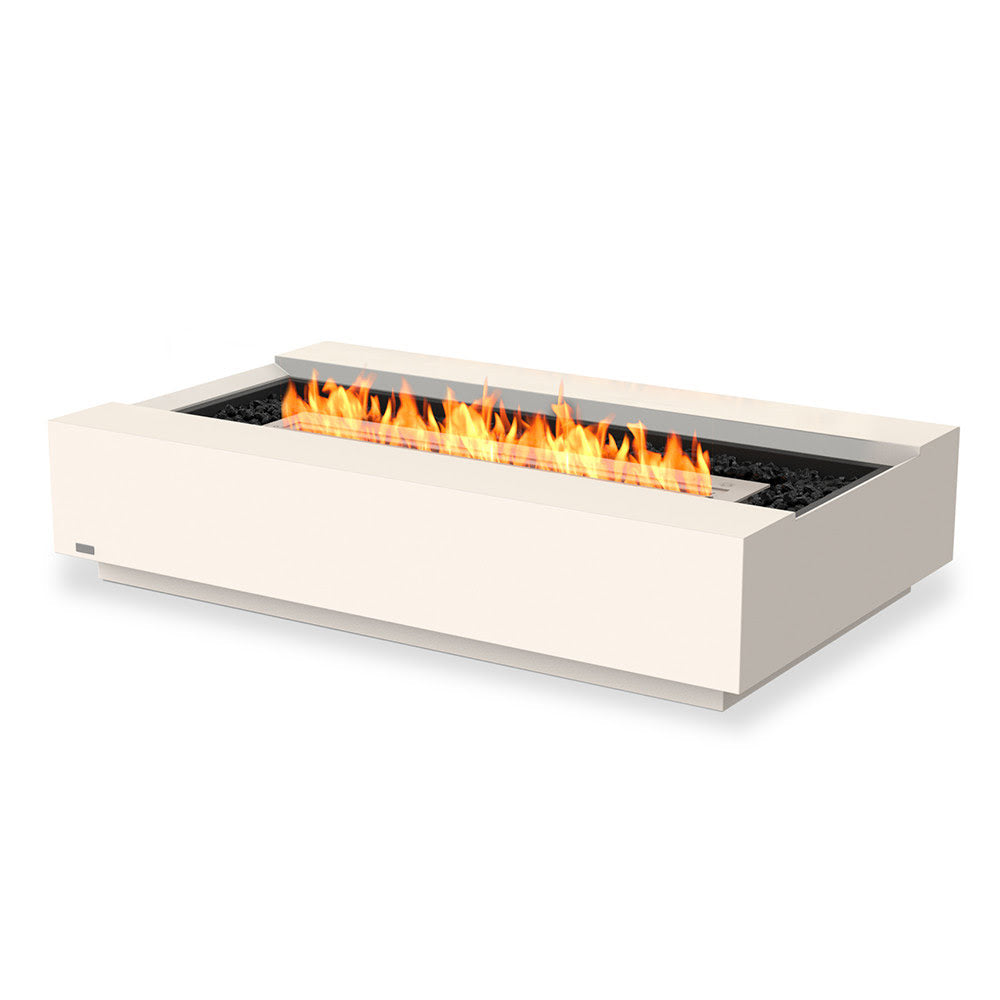 Cosmo 50 Ethanol Fire Pit Table Bone Stainless Steel Burner