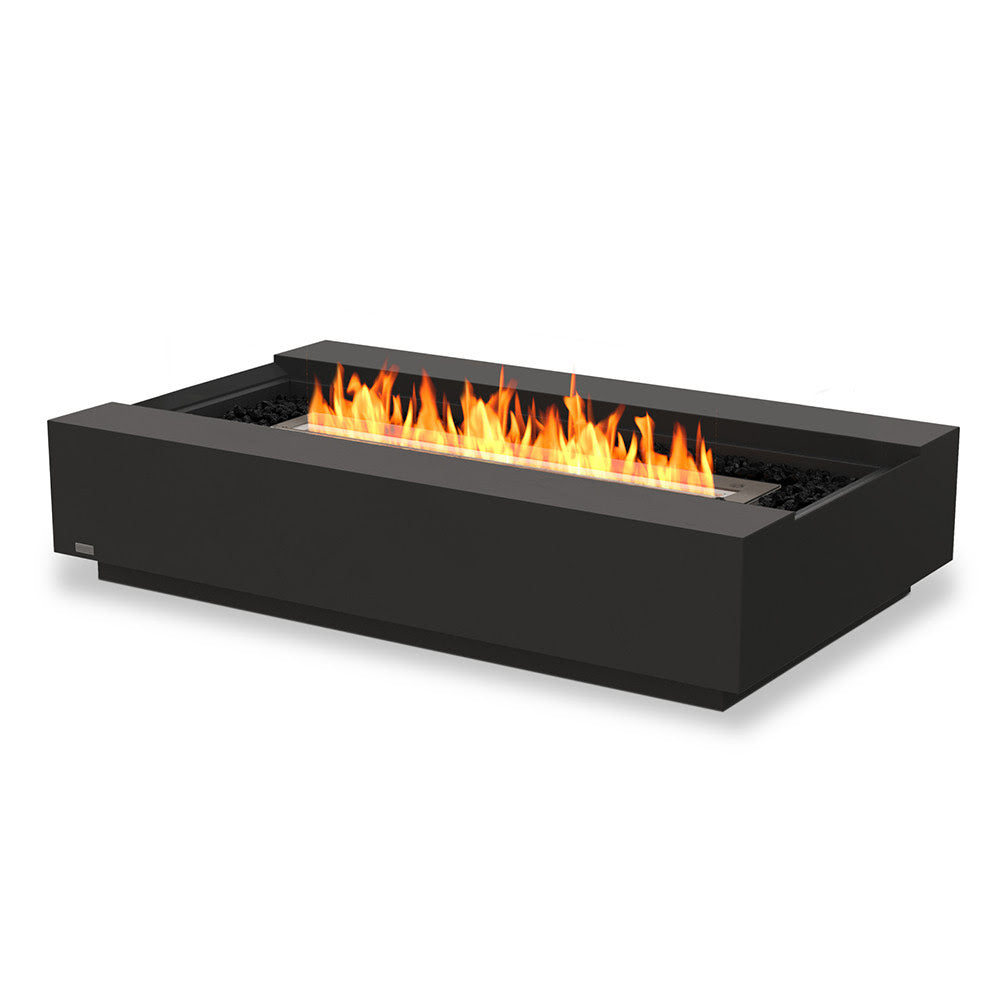 Cosmo 50 Ethanol Fire Pit Table Graphite Black Burner