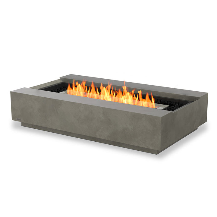 Cosmo 50 Ethanol Fire Pit Table Natural Stainless Steel Burner