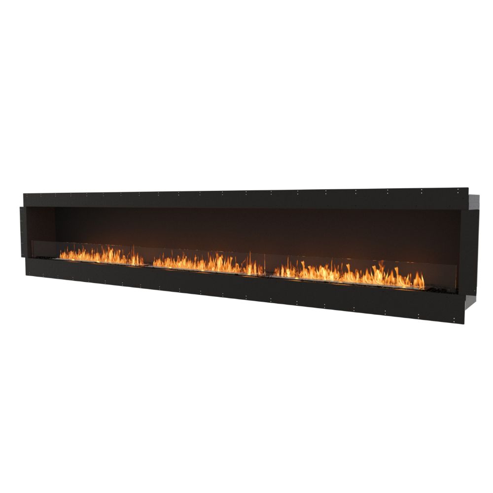 Flex 158SS Single Sided Ethanol Fireplace Insert flange side view