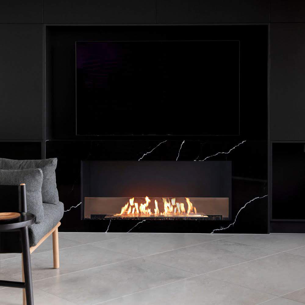 Flex 18SS Single Sided Ethanol Fireplace Insert Black Fireplace