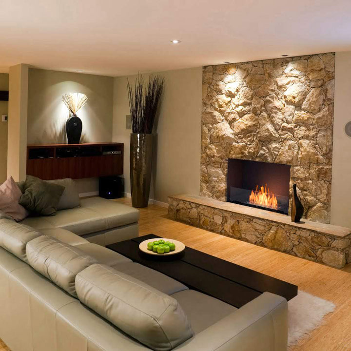 Flex 18SS Single Sided Ethanol Fireplace Insert Entertainment Area