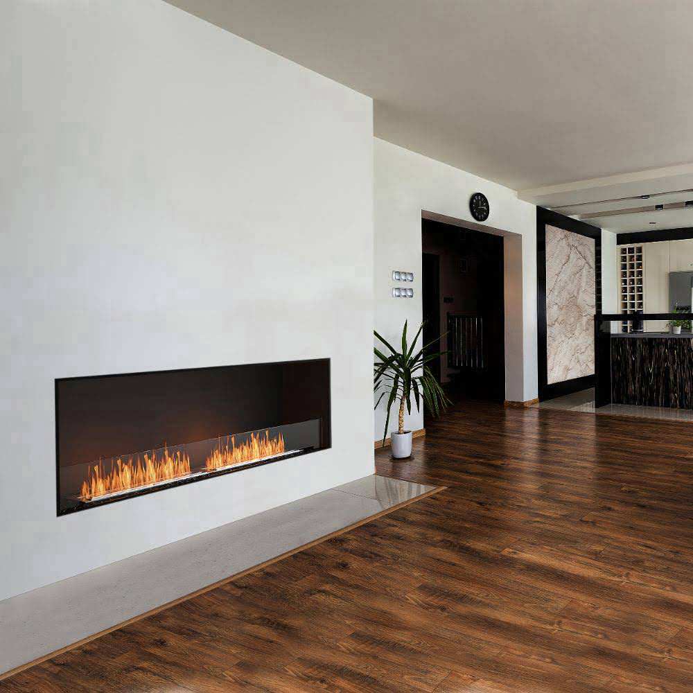 Flex 42SS Single Sided Ethanol Fireplace Insert Contemporary Fireplace Bench