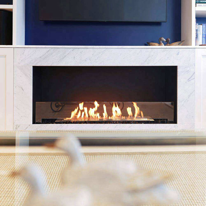 Flex 42SS Single Sided Ethanol Fireplace Insert Elegant Dining Room