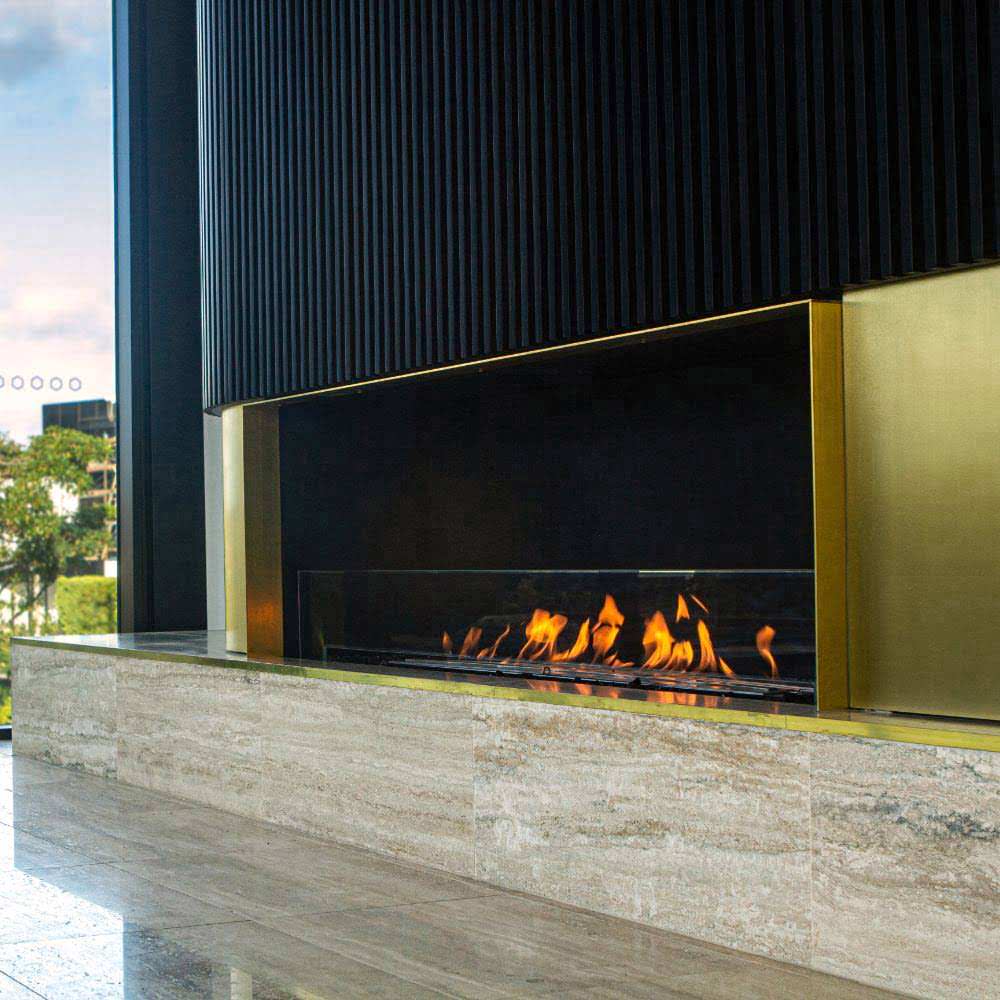 Flex 42SS Single Sided Ethanol Fireplace Insert Luxury Bedroom