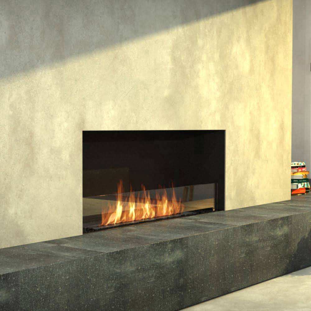 Flex 42SS Single Sided Ethanol Fireplace Insert Modern Linear Design