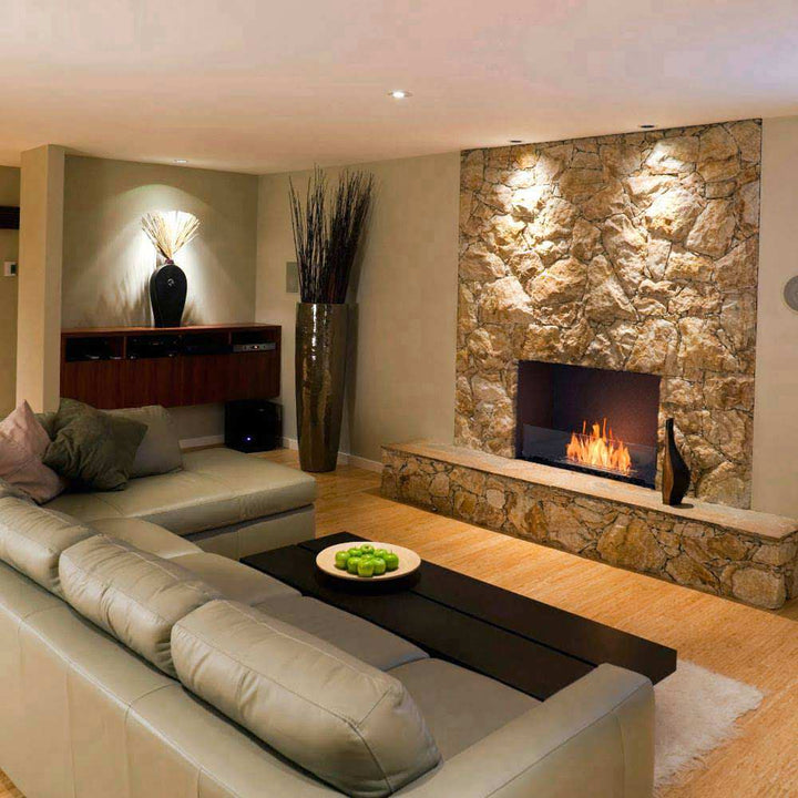 Flex 42SS Single Sided Ethanol Fireplace Insert Zen Style Lounge