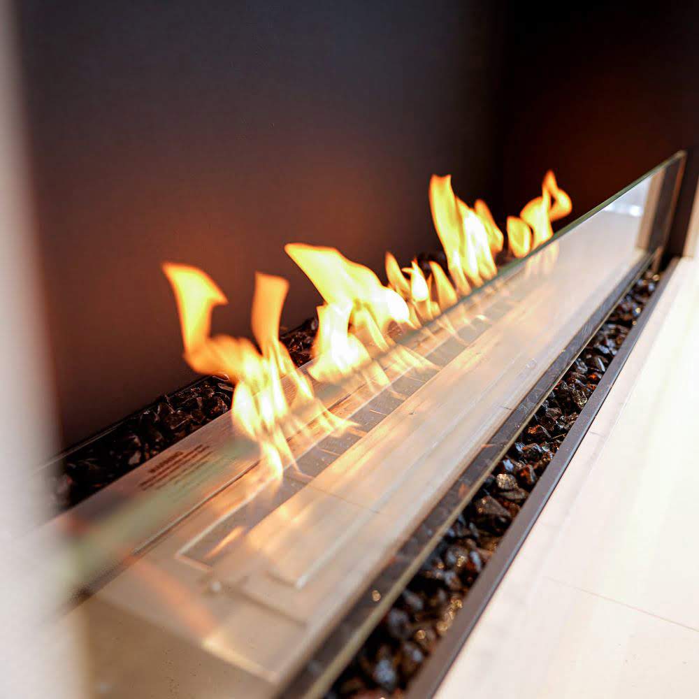 Flex 68SS Single Sided Ethanol Fireplace Insert Bold Statement Piece