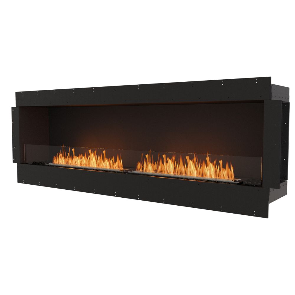 Flex 86SS Single Sided Ethanol Fireplace Insert Flange Side