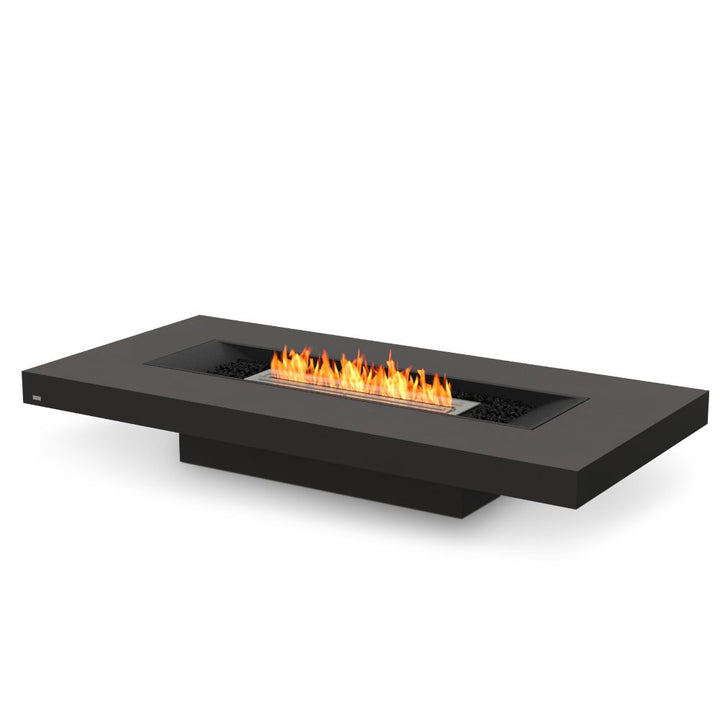 Gin 90 Low Ethanol Fire Pit Table Graphite Stainless Steel Burner