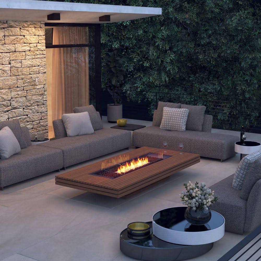 Gin 90 Low Ethanol Fire Pit Table Outdoor Lounge