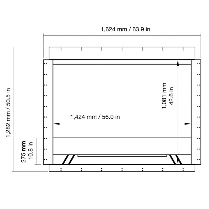 Heritage 56SS Single Sided Ethanol Fireplace Insert
