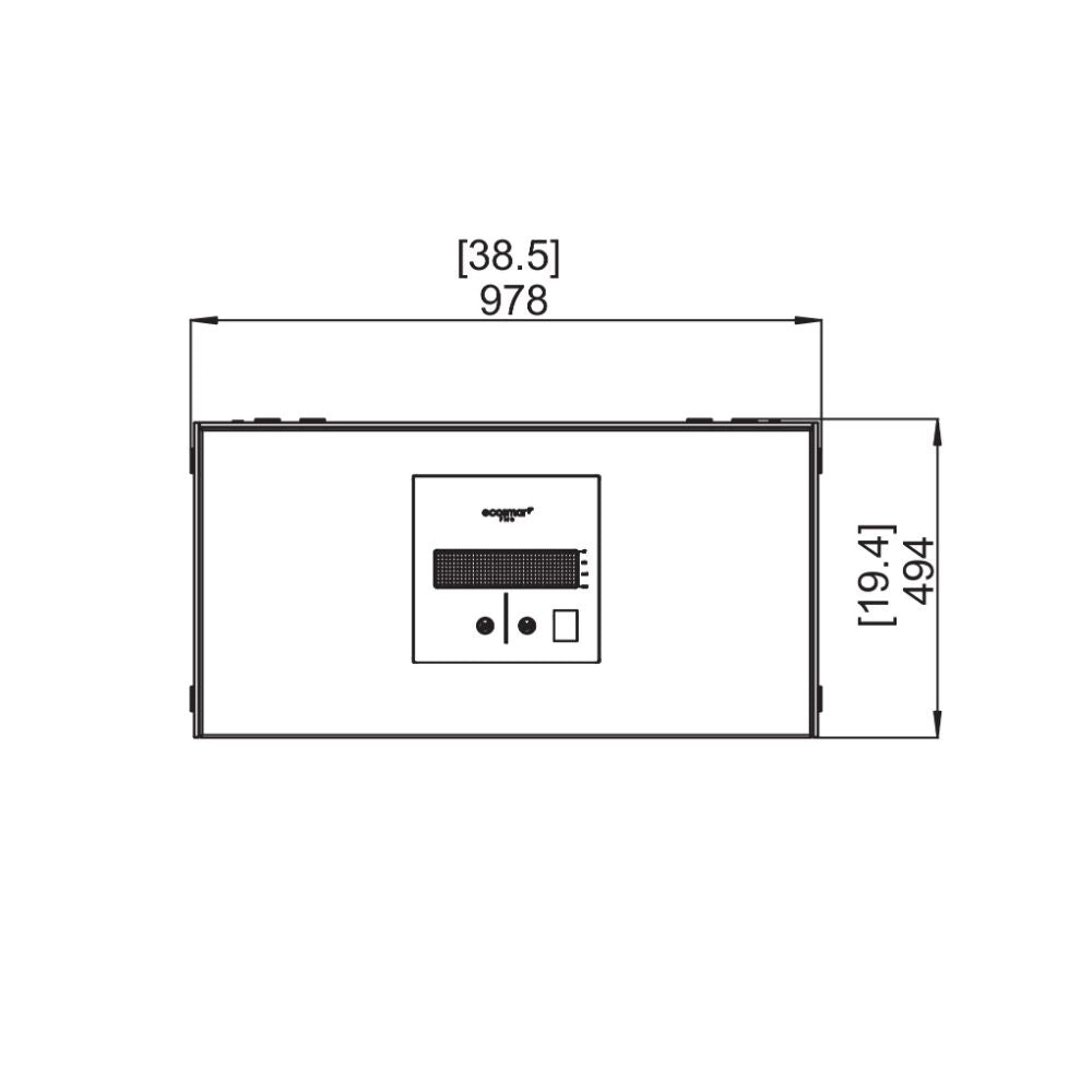 Igloo Ethanol Fireplace Technical Drawing Plan View