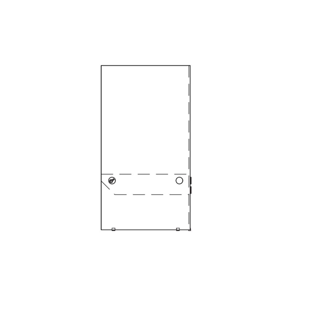 Igloo Ethanol Fireplace Technical Drawing Side View