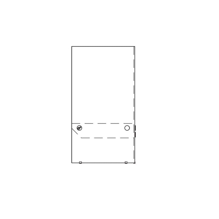 Igloo Ethanol Fireplace Technical Drawing Side View