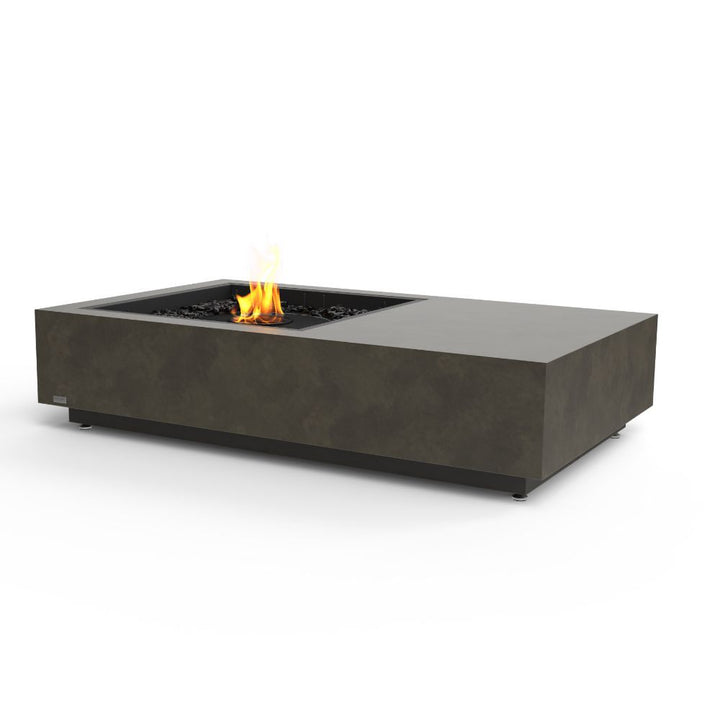 Manhattan 50 Ethanol Fire Pit Table Natural Black Burner