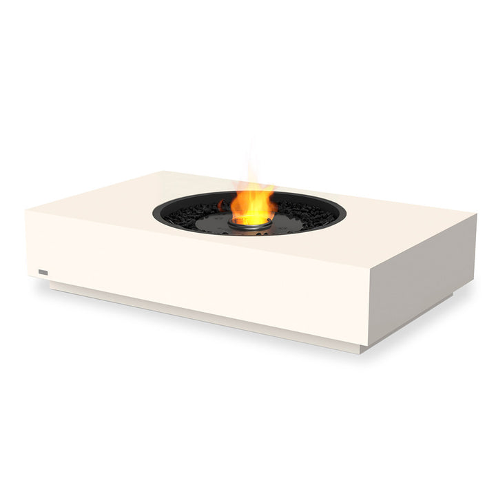 Martini 50 Ethanol Fire Pit Table Bone Black Burner