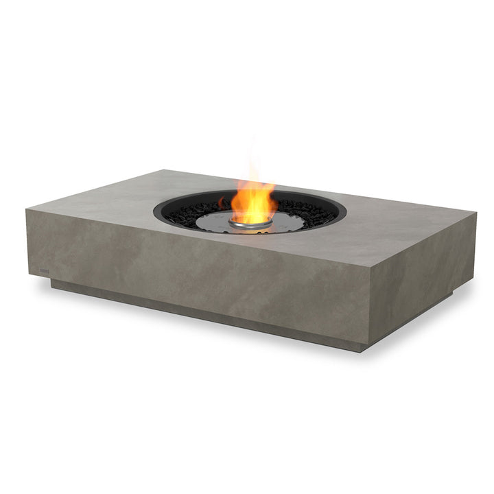 Martini 50 Ethanol Fire Pit Table Natural Stainless Steel Burner