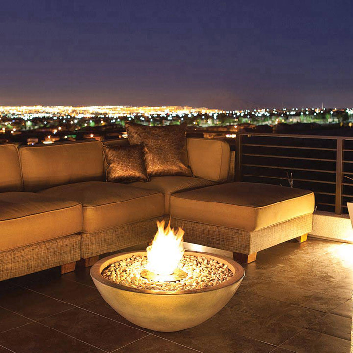 Mix 850 Ethanol Fire Pit Bowl Natural Balcony Night