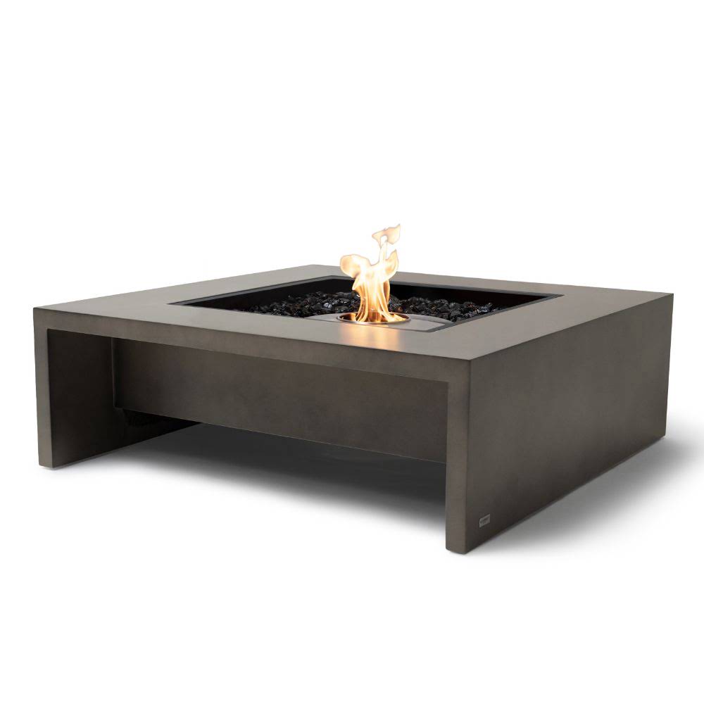 Mojito 40 Ethanol Fire Pit Table Natural Stainless Steel Burner