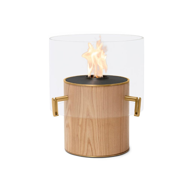 Pillar 3L Low Ethanol Fireplace Oak Black Burner