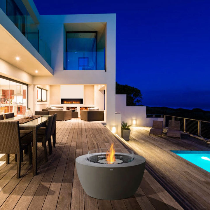 Pod 40 Ethanol Fire Pit Table Deck Pool