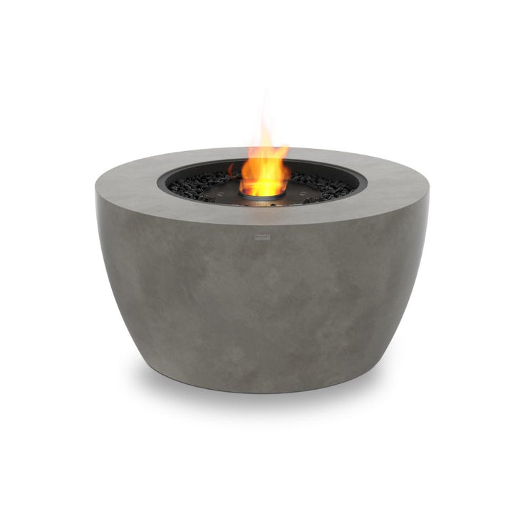 Pod 40 Ethanol Fire Pit Table Natural Black Burner