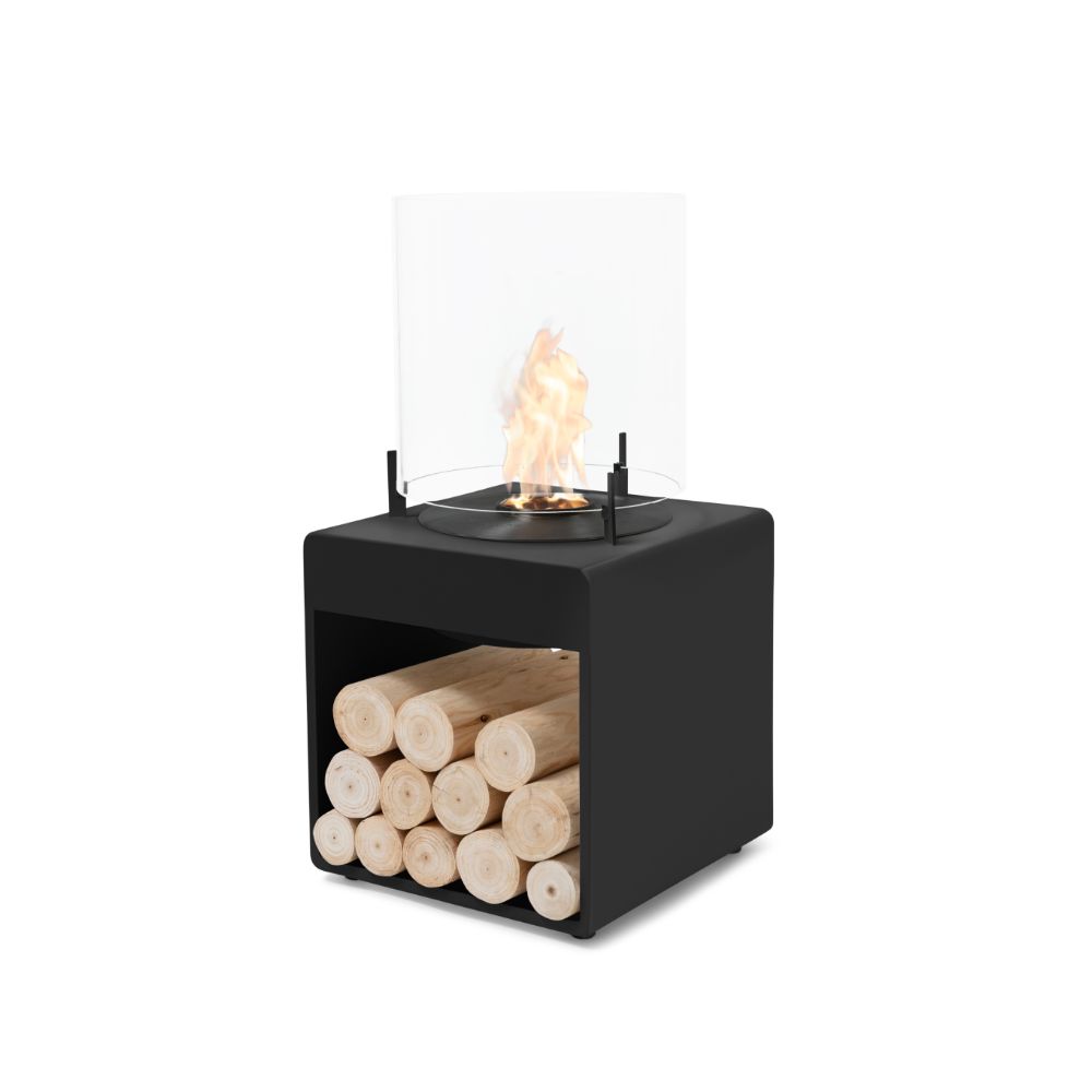 Pop 3L Low Ethanol Fireplace Black Black Burner