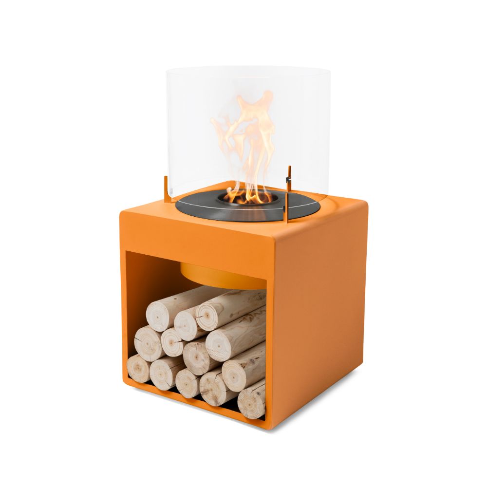 Pop 8L Low Ethanol Fireplace Orange Black Burner