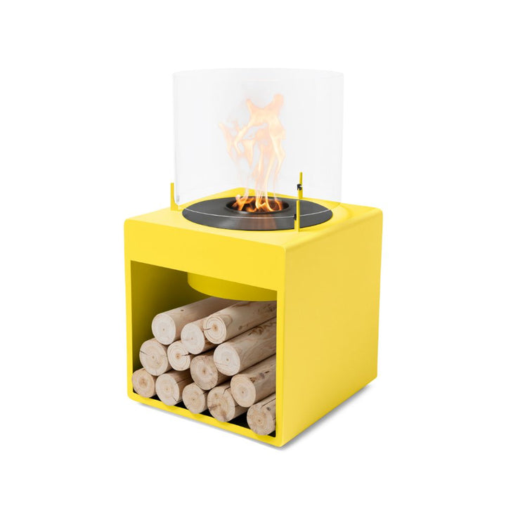 Pop 8L Low Ethanol Fireplace Yellow Black Burner