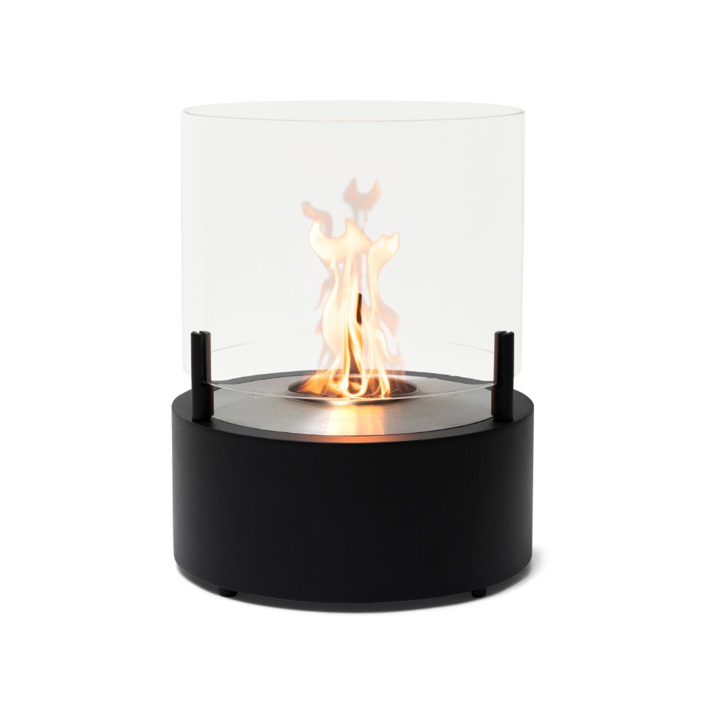 T-Lite 8 Ethanol Fireplace Black Stainless Steel Burner