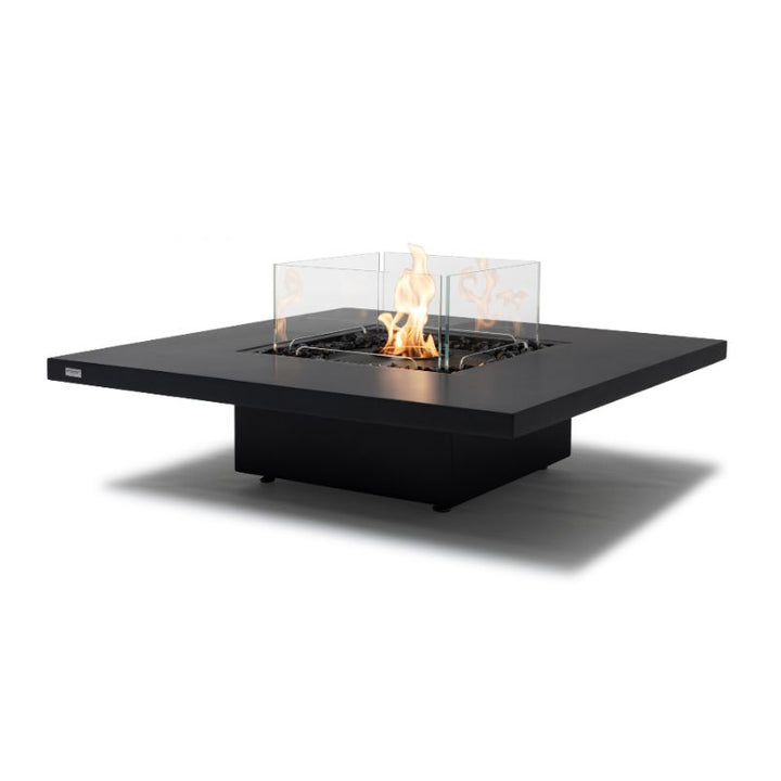 Vertigo 40 Ethanol Fire Pit Table Graphite Black Burner