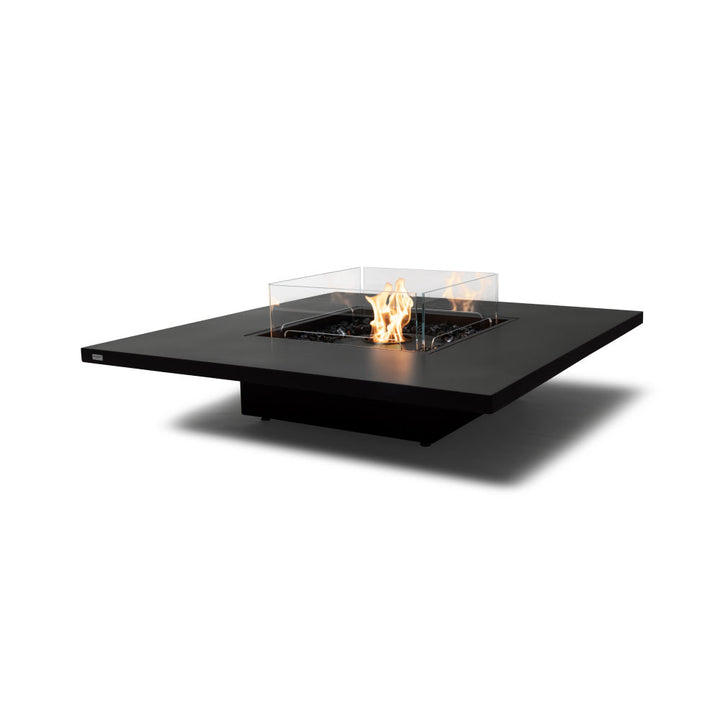 Vertigo 50 Ethanol Fire Pit Table Graphite Black Burner